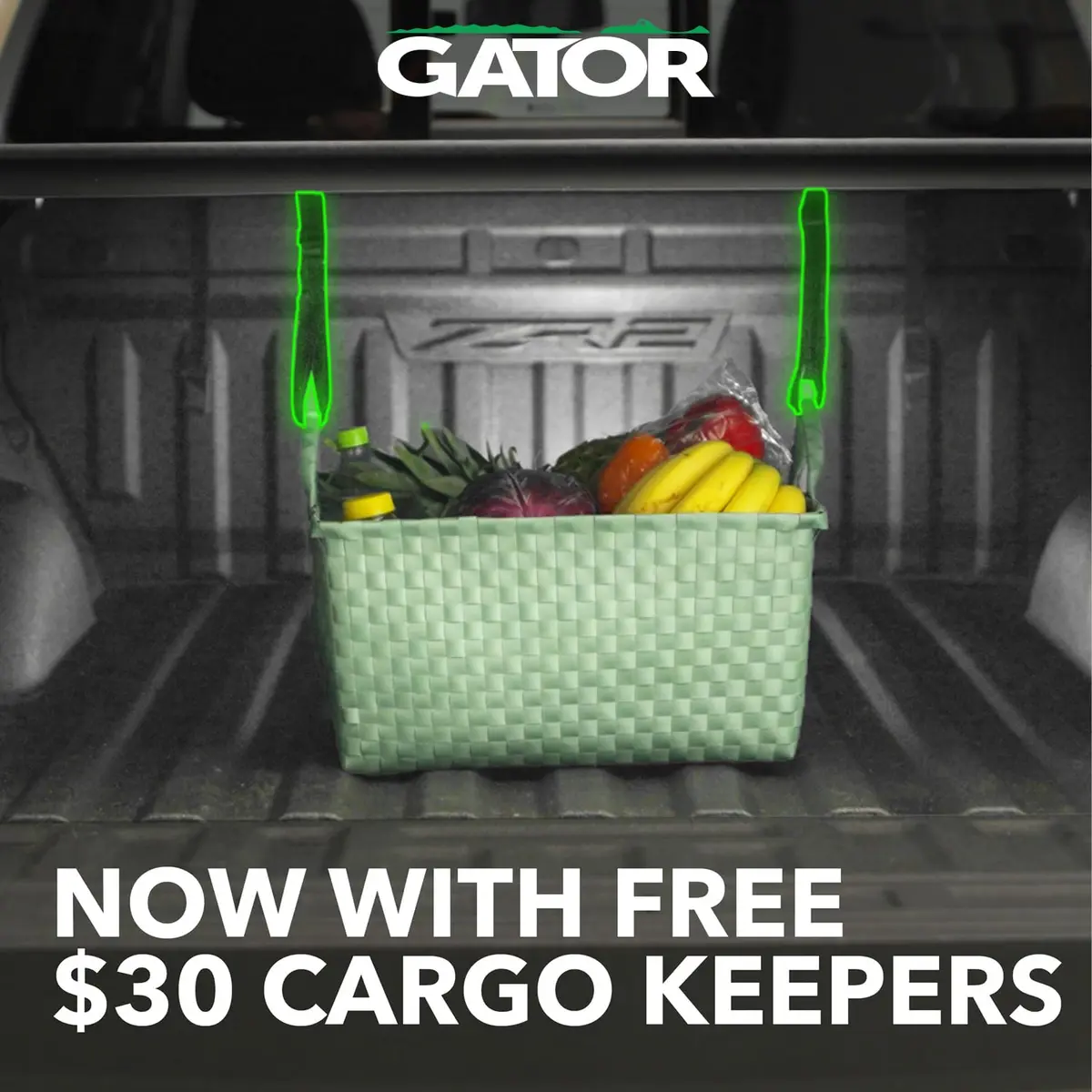 Gator Soft Tri-Fold Truck Bed Tonneau Cover 4'6" Bed | Weather-Sealed, No-Drill, Cargo Keepers Included - view 5