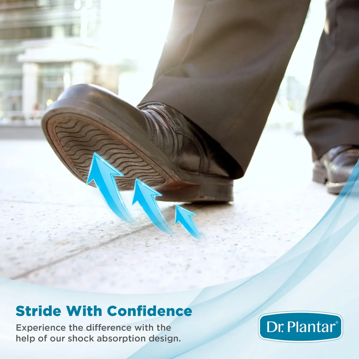 Dr. Plantar Insoles for Men | Arch Support, Heel Cushion, Memory Foam, Gel Stabilizers, Sizes 8-12 - view 4
