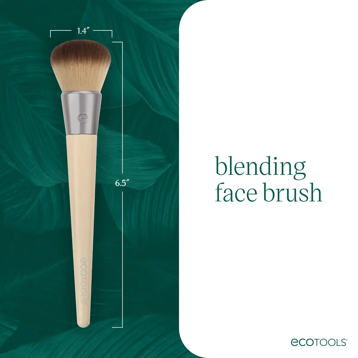 EcoTools Vegan Foundation Brush (Pack of 12) | Dense Synthetic Bristles for Seamless Makeup Application - view 5