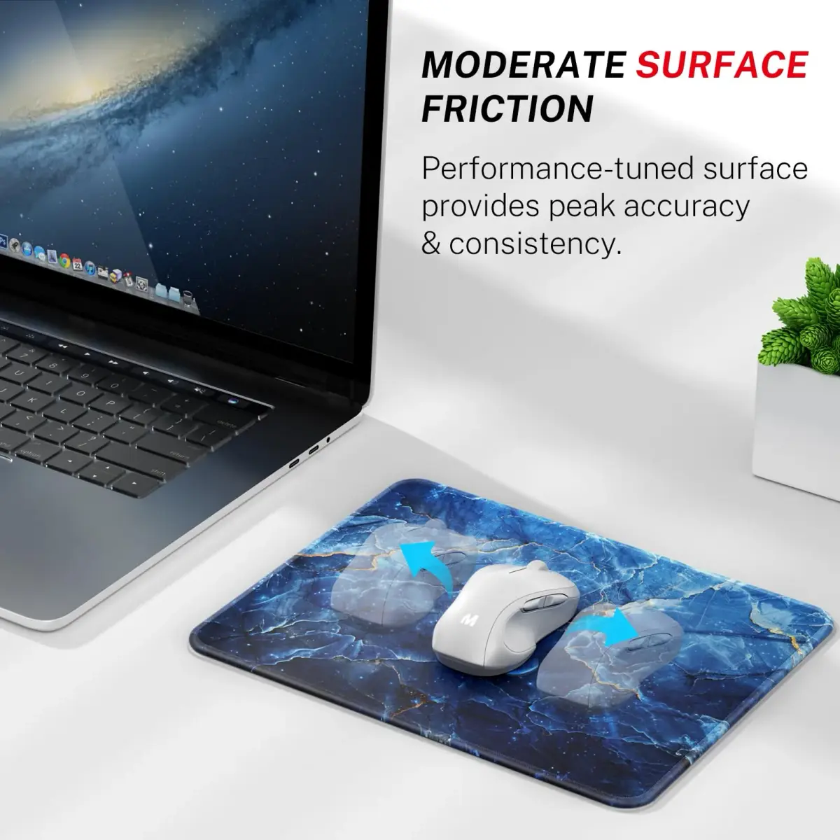MROCO Ocean Marble Mouse Pad 21.6 cm x 27.9 cm (8.5 x 11 Inch) | Smooth Glide & Precise Control - view 2