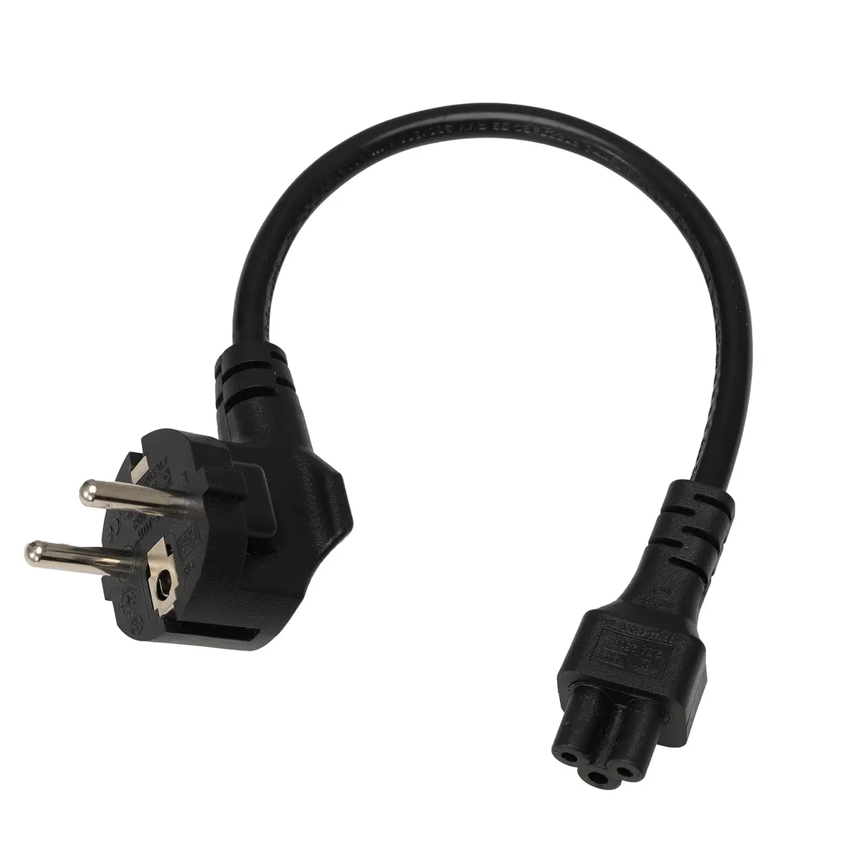 DRRI IEC C5 Plug to Europe Schuko CEE 7/7 Socket Extension Cable 30cm (0.98Ft) | 2.5A 250V - view 5