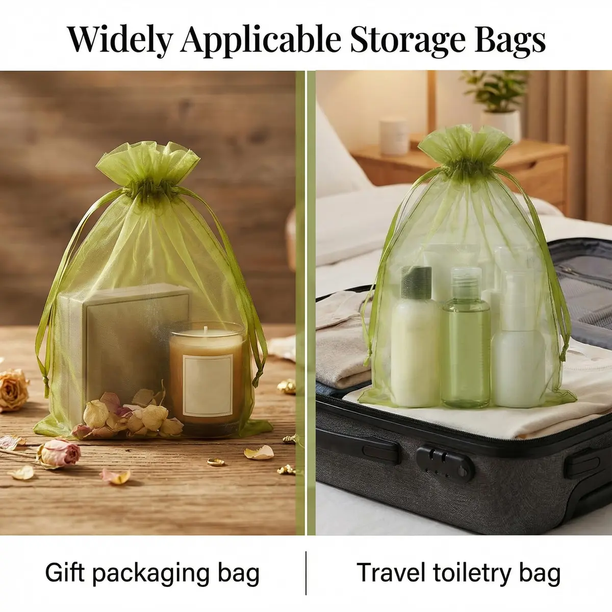 Sukh Fruit Protection Bags 8"x12" | Reusable Mesh Organza Bags for Fruits & Vegetables - view 7