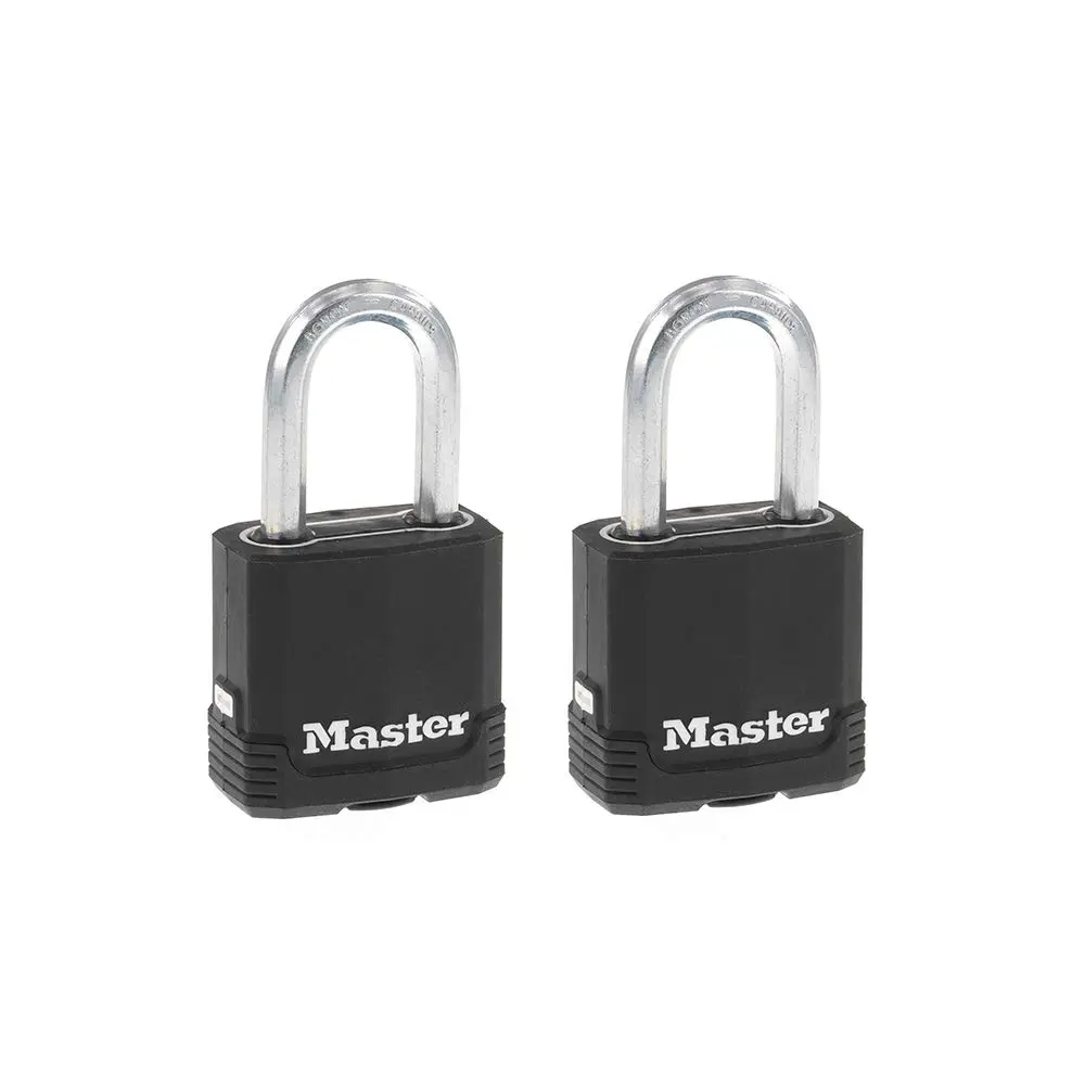 Master Lock Magnum Heavy Duty Outdoor Padlock with Key, Weather Resistant Body and Cut Safe Shackle, 12 Pack | 38mm Boron-Carbide Shackle - main product image