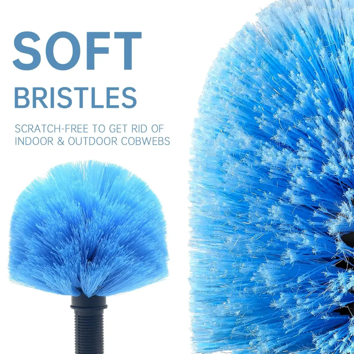 MAYKI Cobweb Duster Head Brush with Universal Threading | Attaches to Standard Poles - view 4