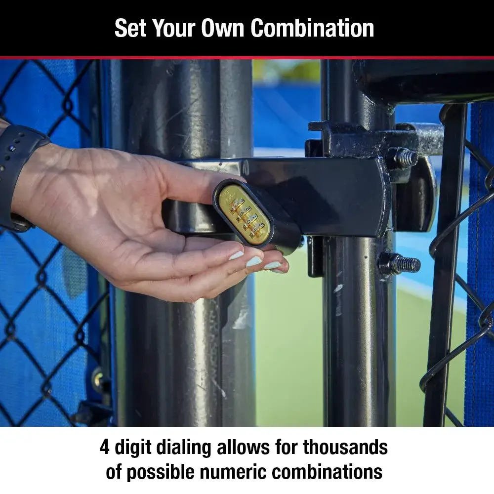 Master Lock Black Combination Padlock 2 Count (Pack of 10) | Set Your Own Combo Lock for Gym Locker, Gate, Shed - view 3