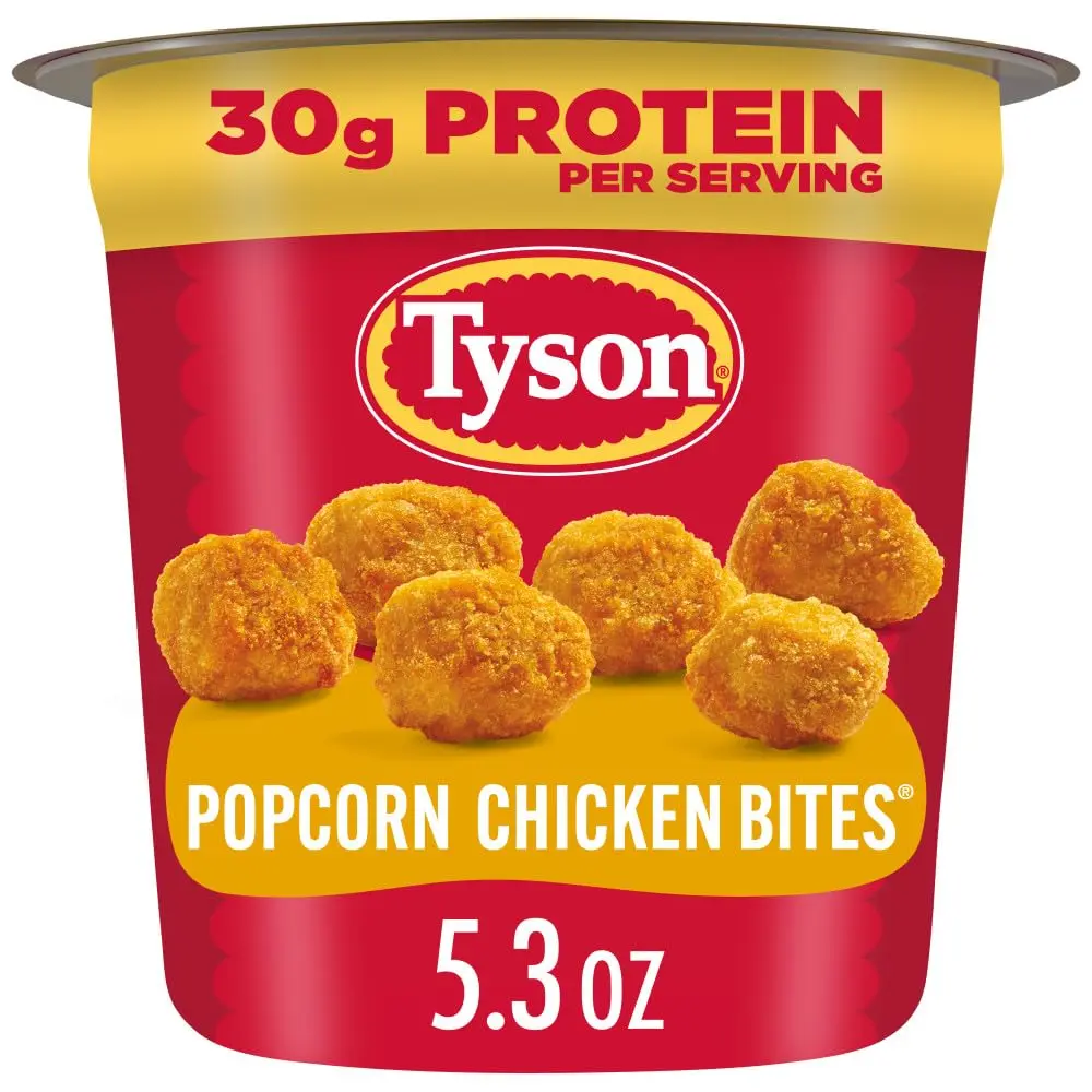 Tyson Frozen Popcorn Chicken Bites Cup 5.3 Oz | Protein-Packed Snack, Fully Cooked & Microwave Ready - main product image
