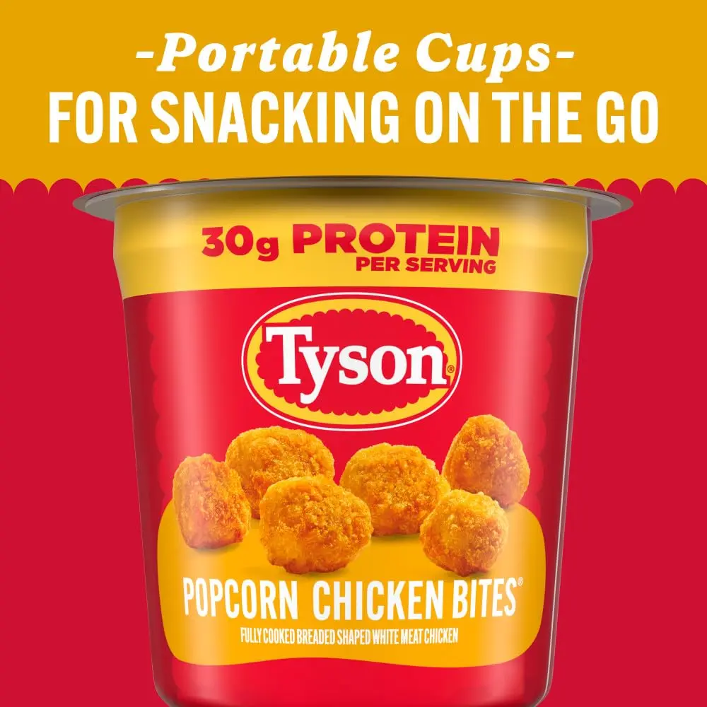 Tyson Frozen Popcorn Chicken Bites Cup 5.3 Oz | Protein-Packed Snack, Fully Cooked & Microwave Ready - view 5