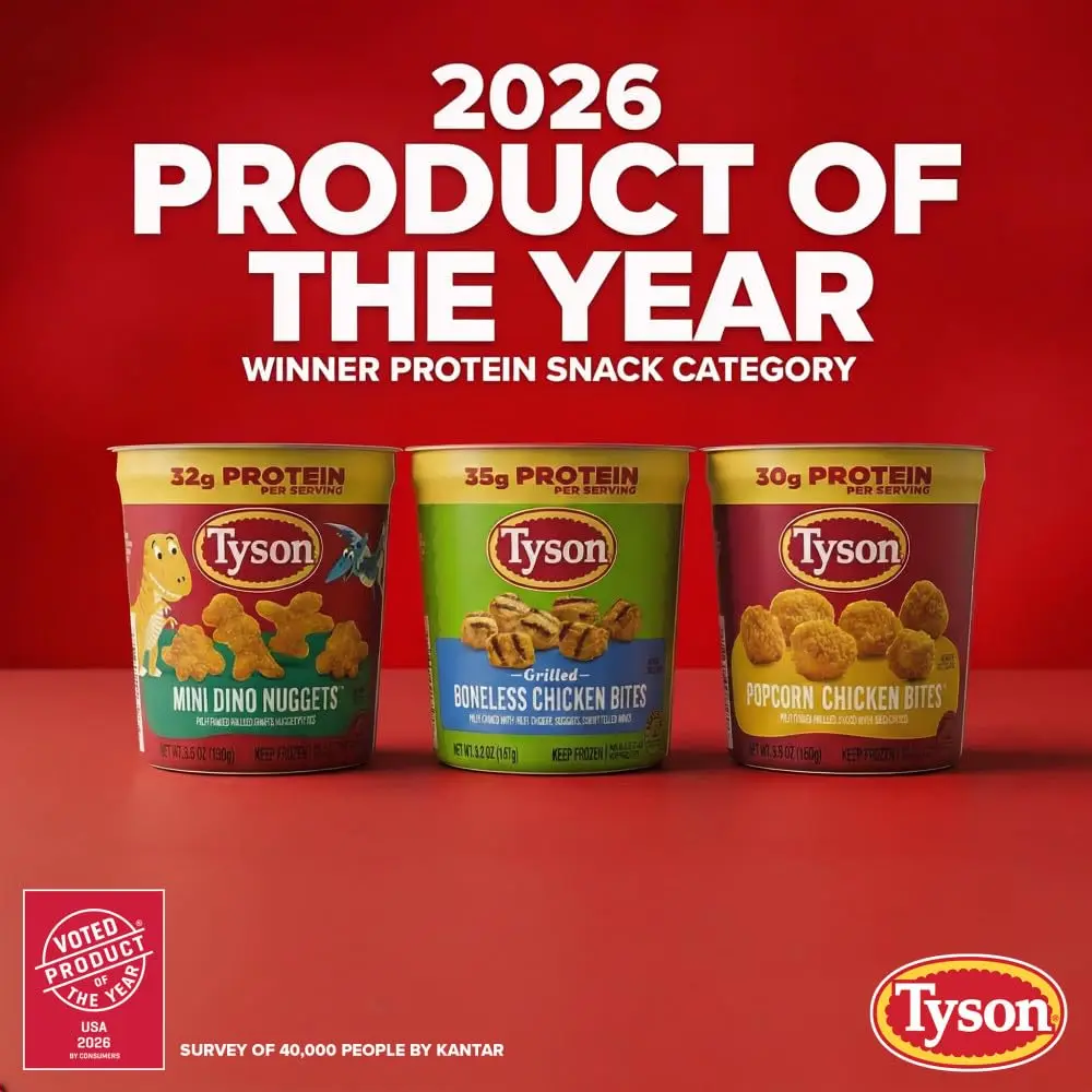 Tyson Frozen Popcorn Chicken Bites Cup 5.3 Oz | Protein-Packed Snack, Fully Cooked & Microwave Ready - view 2