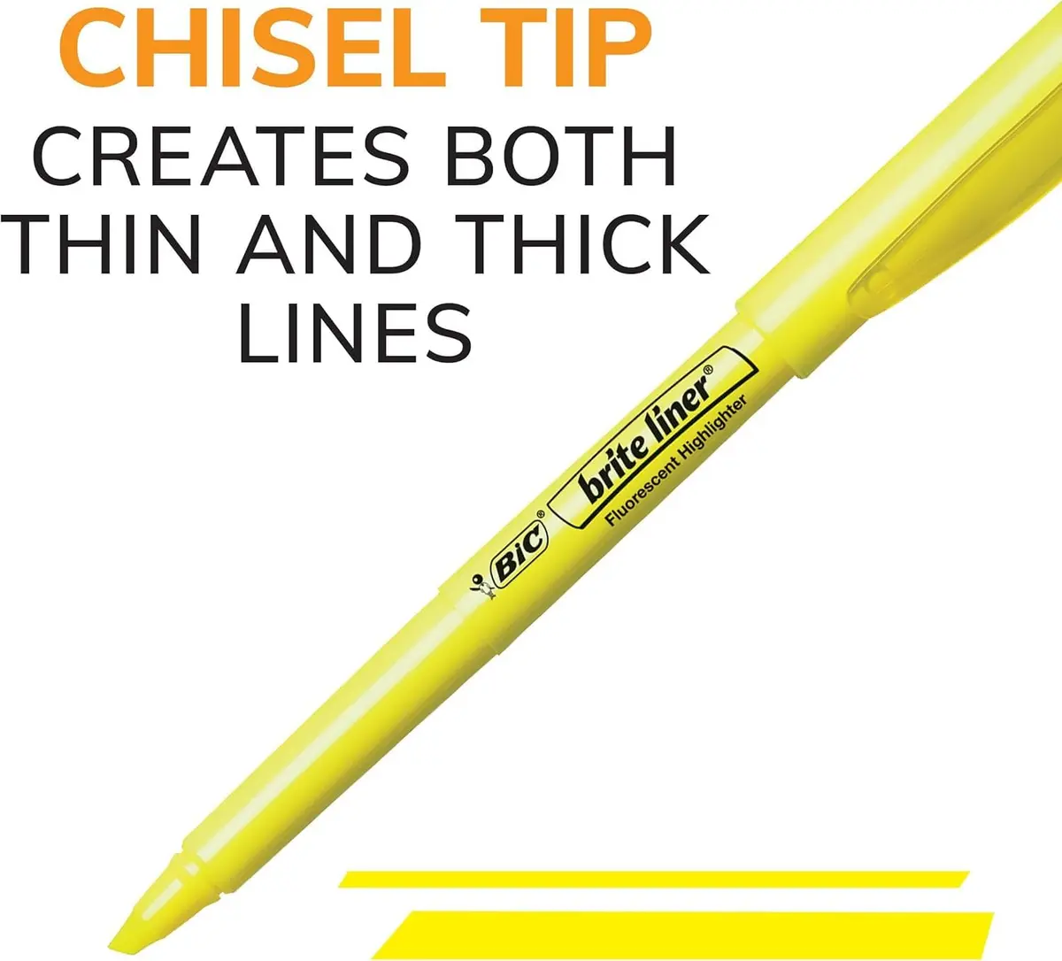 BIC Brite Liner Colored Highlighters 48 Pack | Chisel Tip, Assorted Colors, Long-Lasting (70-120 chars) - view 4
