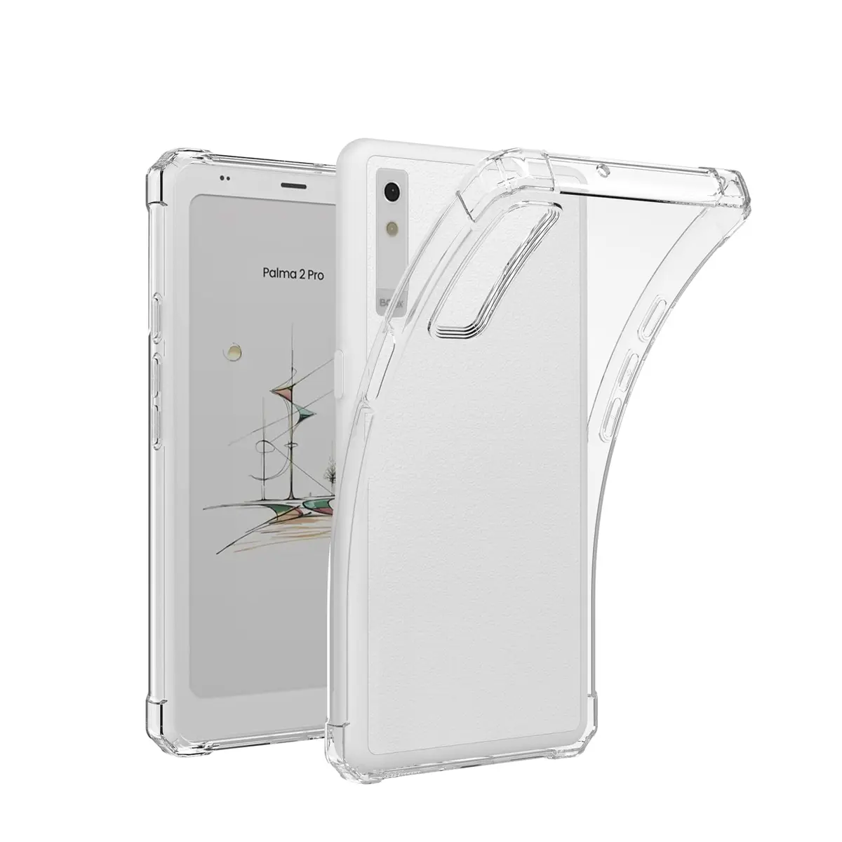 BOZHUORUI Clear Case for Boox Palma 2 Pro 6.13" | Impact-Resistant Transparent TPU Cover - main product image