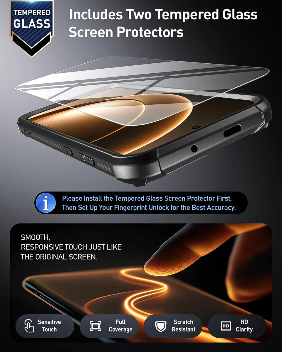 Poetic Guardian Case for OnePlus 15 5G with 2 Screen Protectors | Magsafe Compatible, Full Body Shockproof Clear Cover - view 6