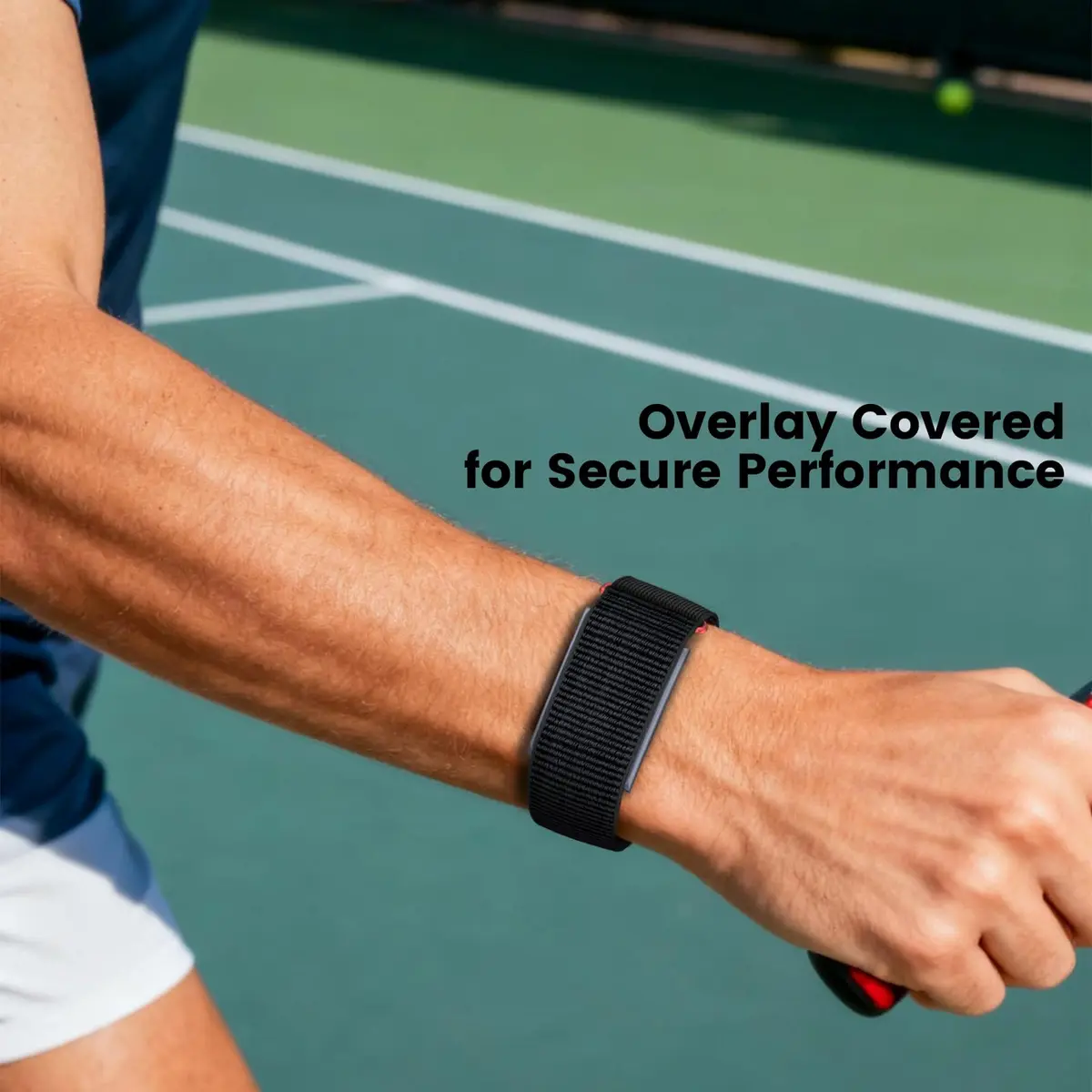 BlikWyt Nylon Loop Watch Band Compatible with Amazfit Helio Strap, 22mm Black | Breathable Sport Hook & Loop Wristband - view 3
