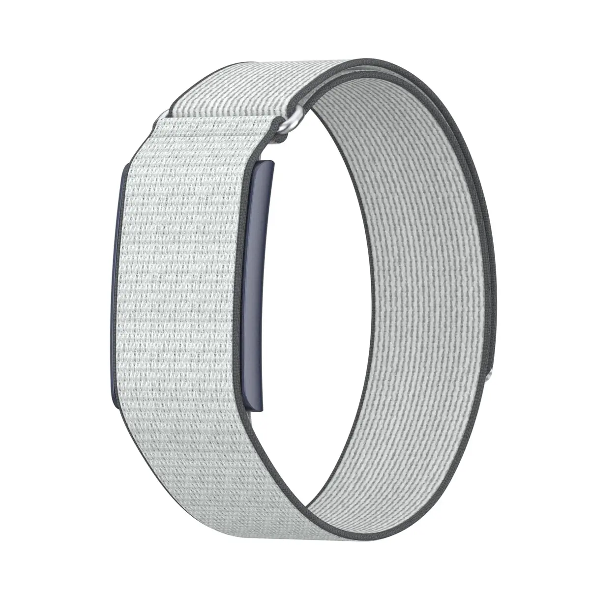 BlikWyt Nylon Loop Compatible with Amazfit Helio Strap, Breathable Soft Sport Hook and Loop Wristband (White) | Overlay Covered Design (22mm, One Size) - main product image
