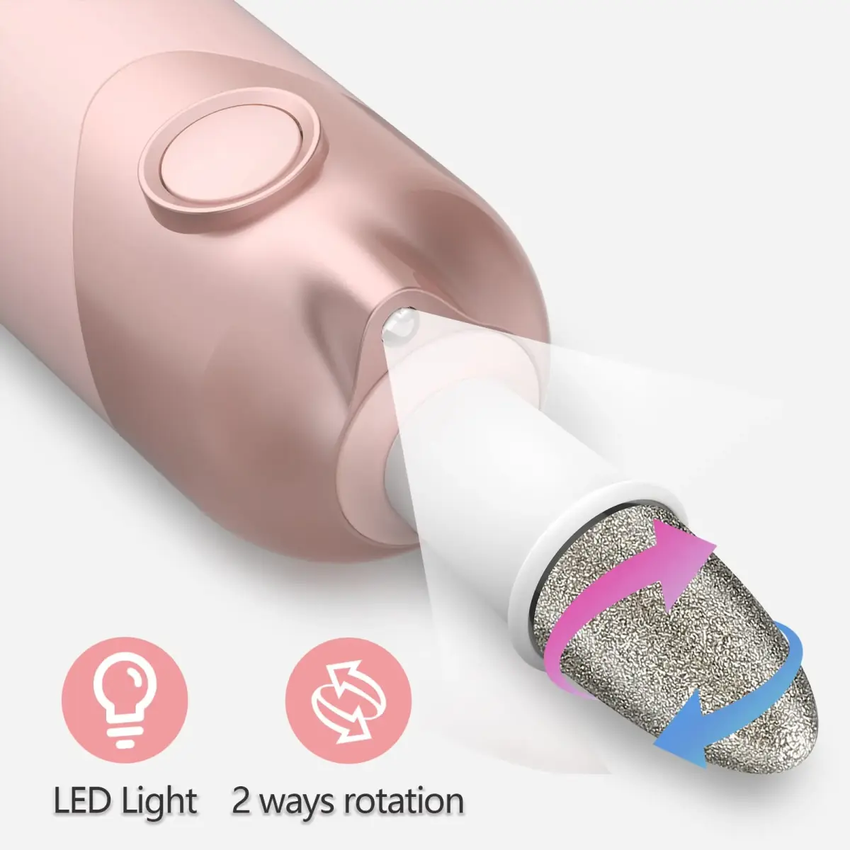 POLAMD Professional Electric Nail Drill Machine Pink | 5-Speed Cordless Manicure Pedicure Kit - view 3