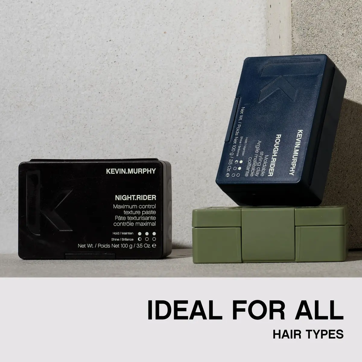 KEVIN.MURPHY NIGHT.RIDER Strong Hold Hair Moulding Paste 177ml (7 Fl Oz) | Matte Texture & Separation - view 5