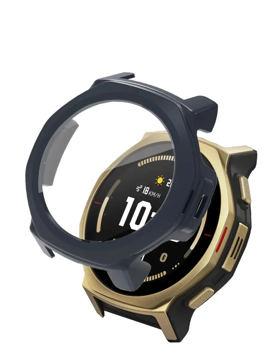 FJIASTB Case for Amazfit T-Rex 3 Pro 44mm Smart Watch | Rugged PC Cover with Built-in Screen Protector - main product image
