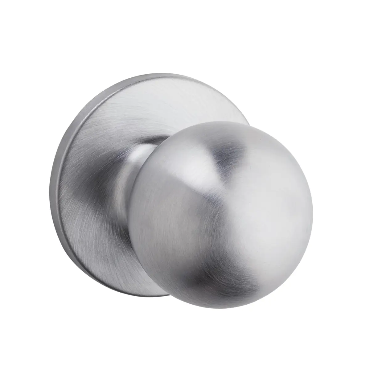 Safe Lock - Regina Knob Passage Door Lock Satin Chrome | Standard Fit & Easy Install - main product image