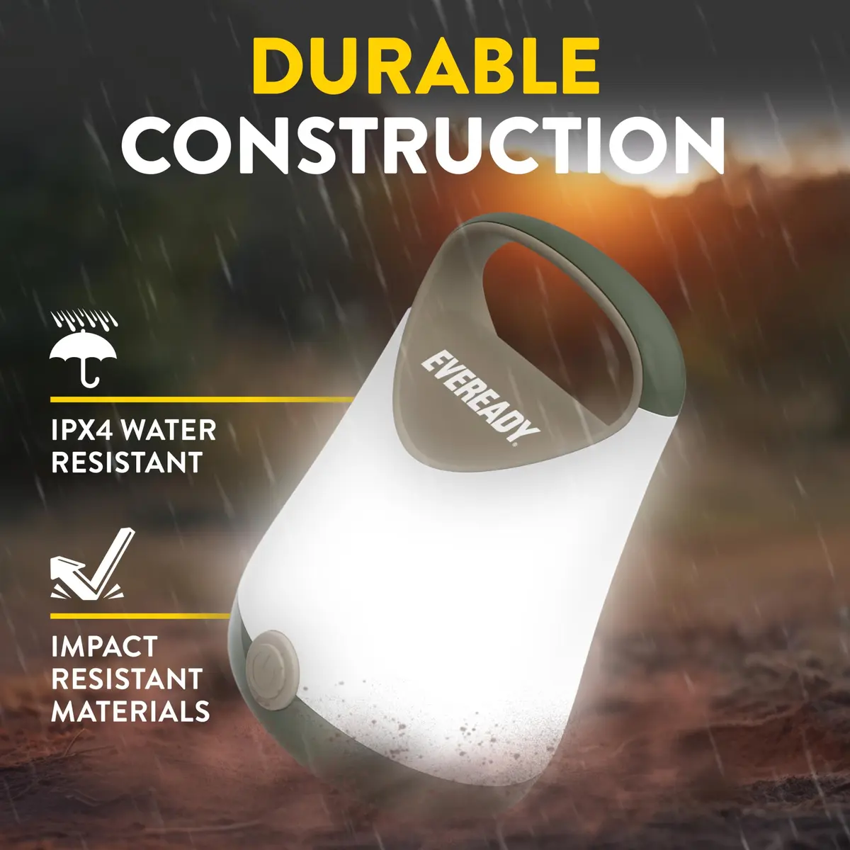 Eveready LED Camping Lantern X-250 (2-Pack) | 250 Lumens, 100-Hour Runtime, Water-Resistant - view 5