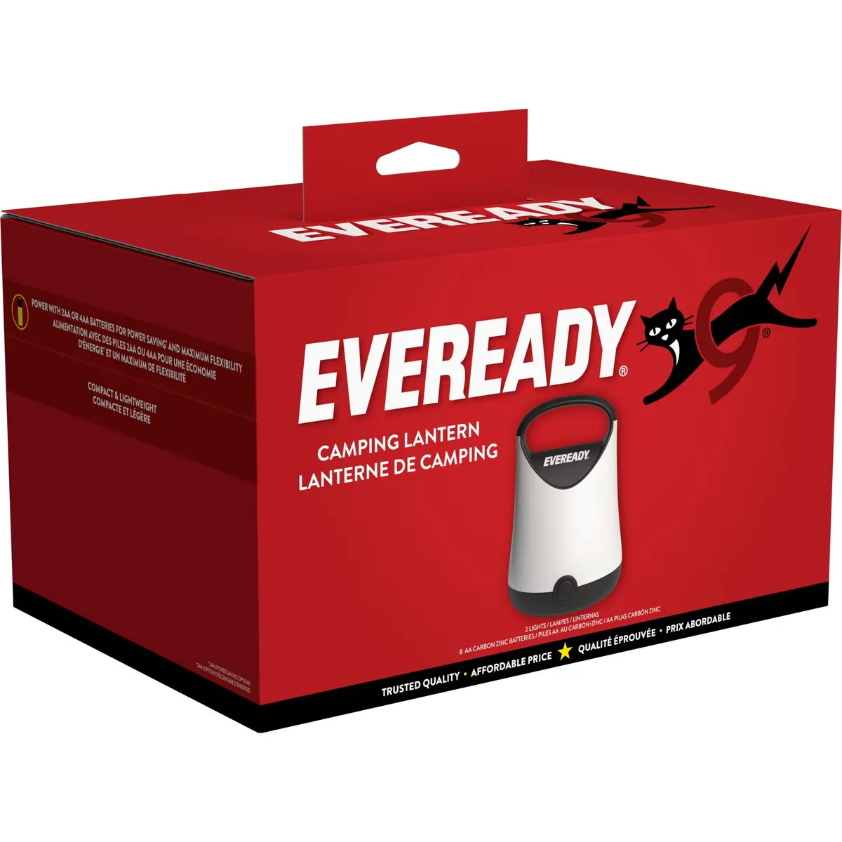 Eveready LED Camping Lantern X-250 (2-Pack, Black) | 250 Lumens, 100-Hour Runtime, Water Resistant - view 7