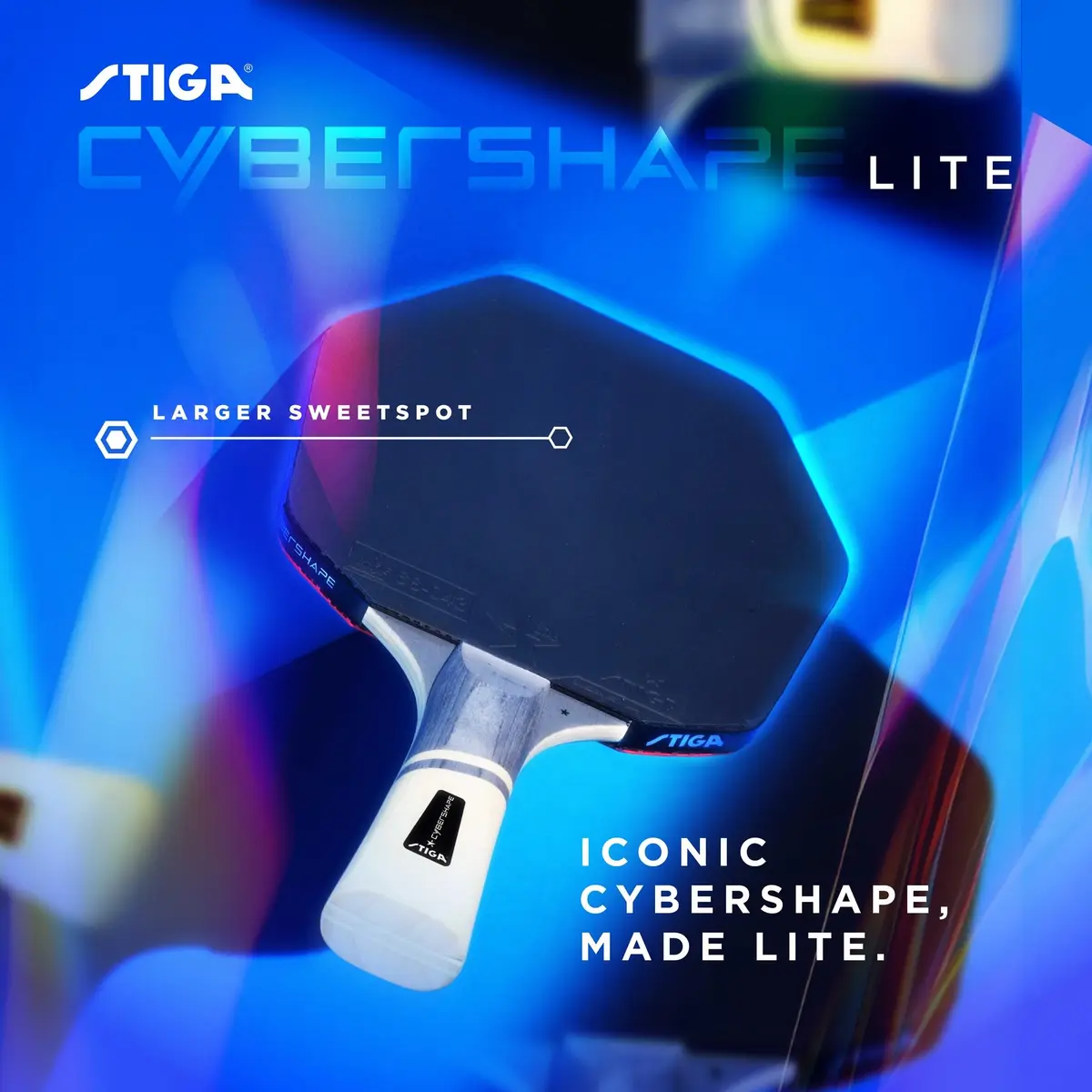 STIGA Cybershape Lite Ping Pong Paddle | Beginner Table Tennis Bat with Optimized Hitting Surface - view 2