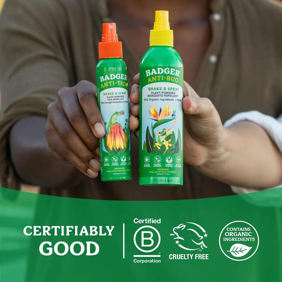 Badger Natural Bug Spray 473ml (16 fl oz) | DEET-Free Mosquito Repellent for Families - view 7
