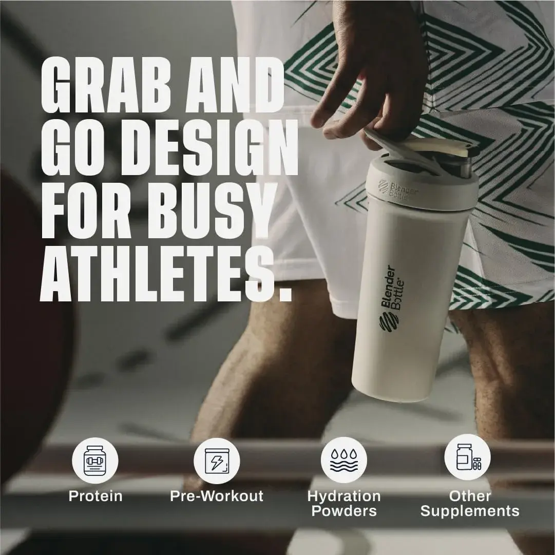 BlenderBottle Sport Sleek Stainless Steel Shaker Bottle 739ml (25 oz) | Insulated for 24 Hours - view 5