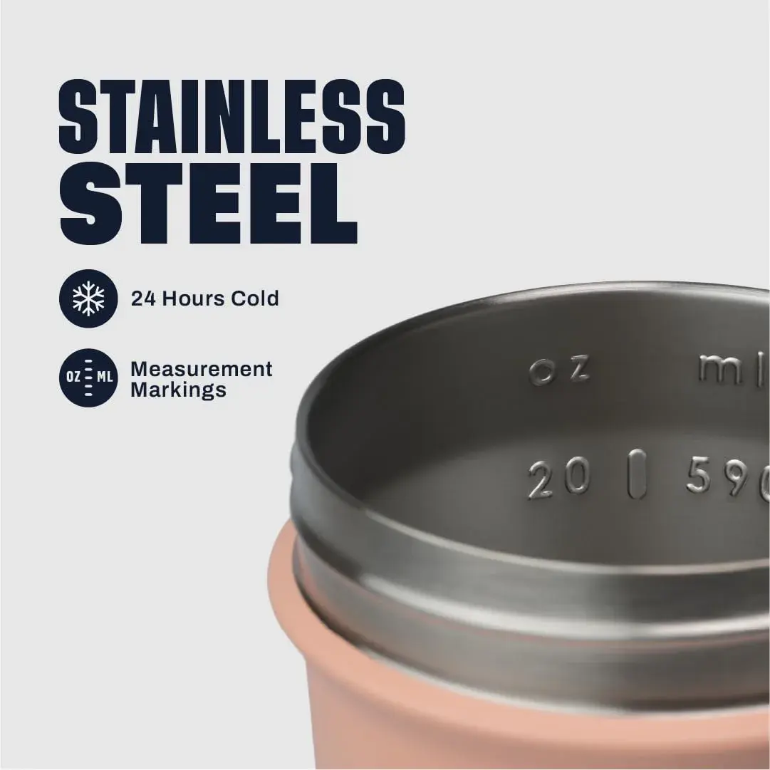BlenderBottle Sport Sleek Stainless Steel Shaker Bottle 739ml (25 oz) | Double-Wall Insulated for 24 Hours - view 3