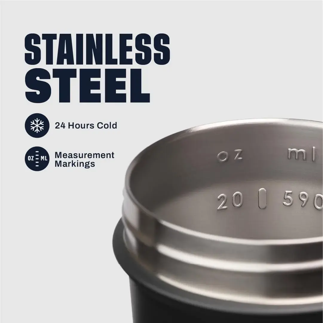 BlenderBottle Sport Sleek Stainless Steel Shaker Bottle 739ml (25 oz) | Insulated for 24 Hours - view 3