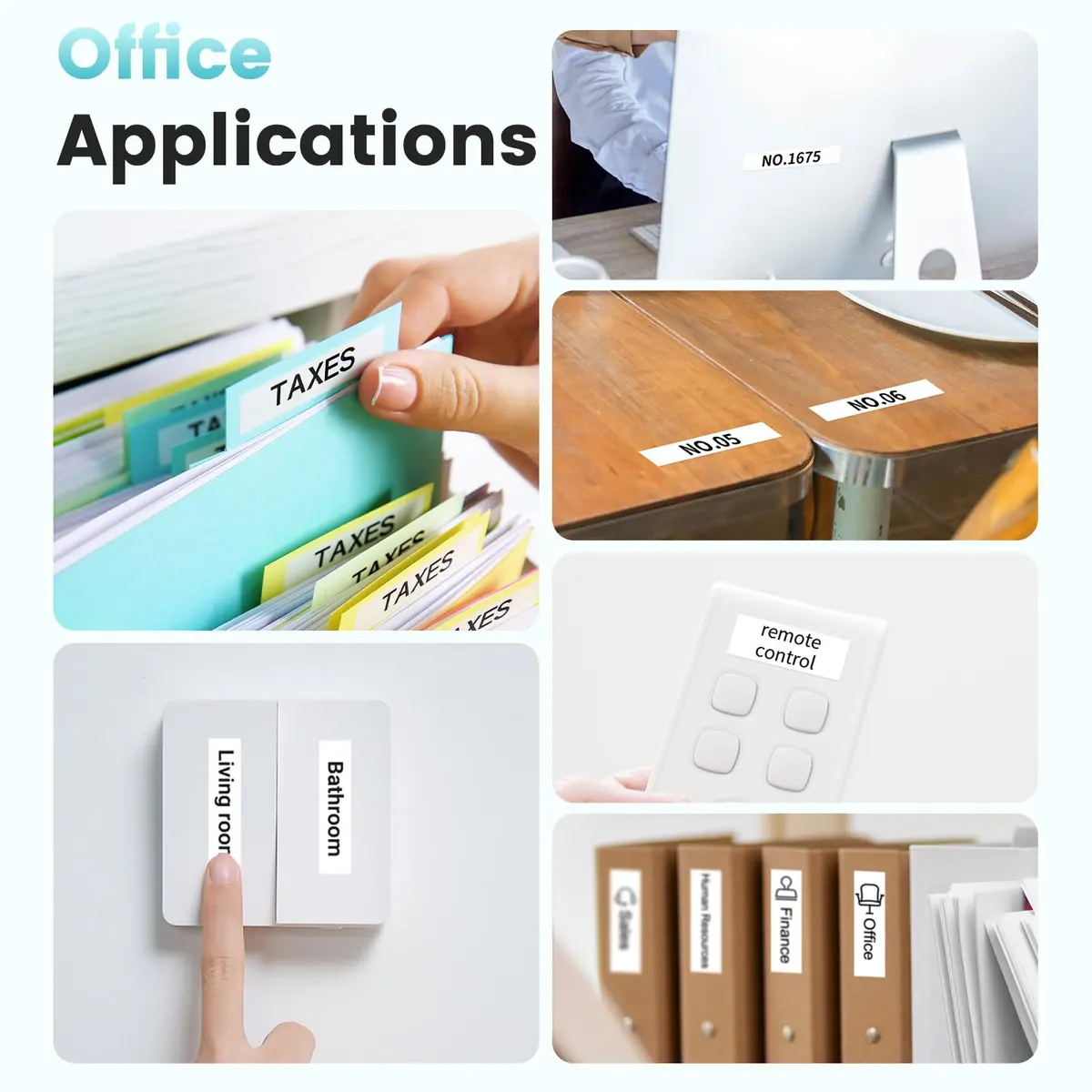 Phomemo Label Maker Machine with 3 Tapes | Compact Bluetooth Printer for Home & School - view 9