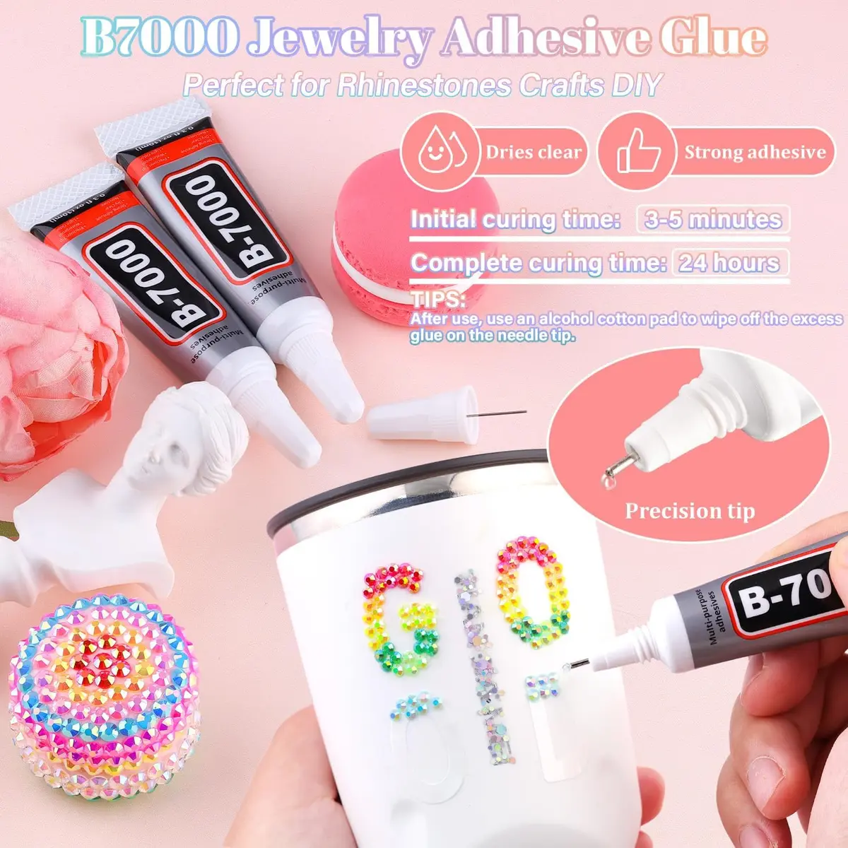 BELLEBOOST 50000Pcs 40 Colors Jelly Rhinestones | 3mm Multicolor Resin Flatback Gems for Nail Art & Crafts - view 4