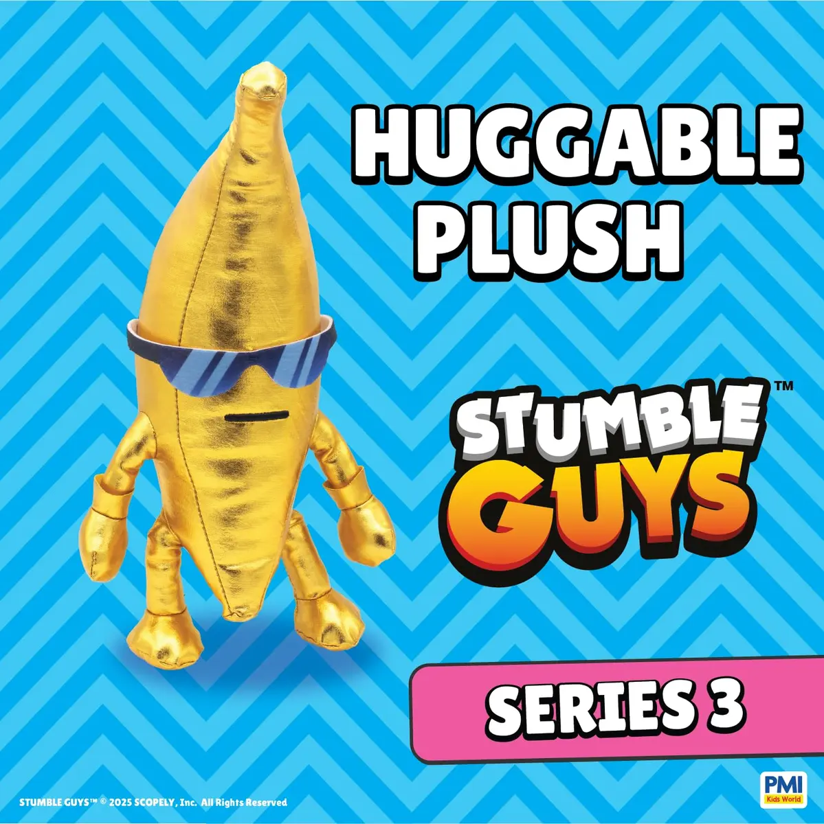 P.M.I. Stumble Guys Series 3-12” Huggable Plush Golden Banana | Official Toy for Kids & Collectors - view 2