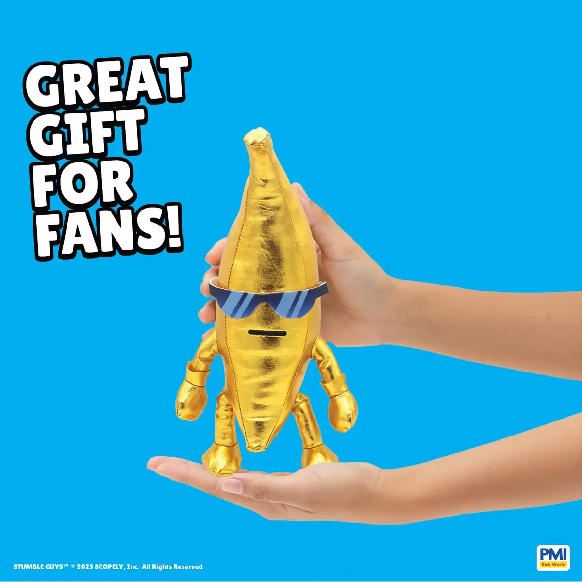 P.M.I. Stumble Guys Series 3-12” Huggable Plush Golden Banana | Official Toy for Kids & Collectors - view 3