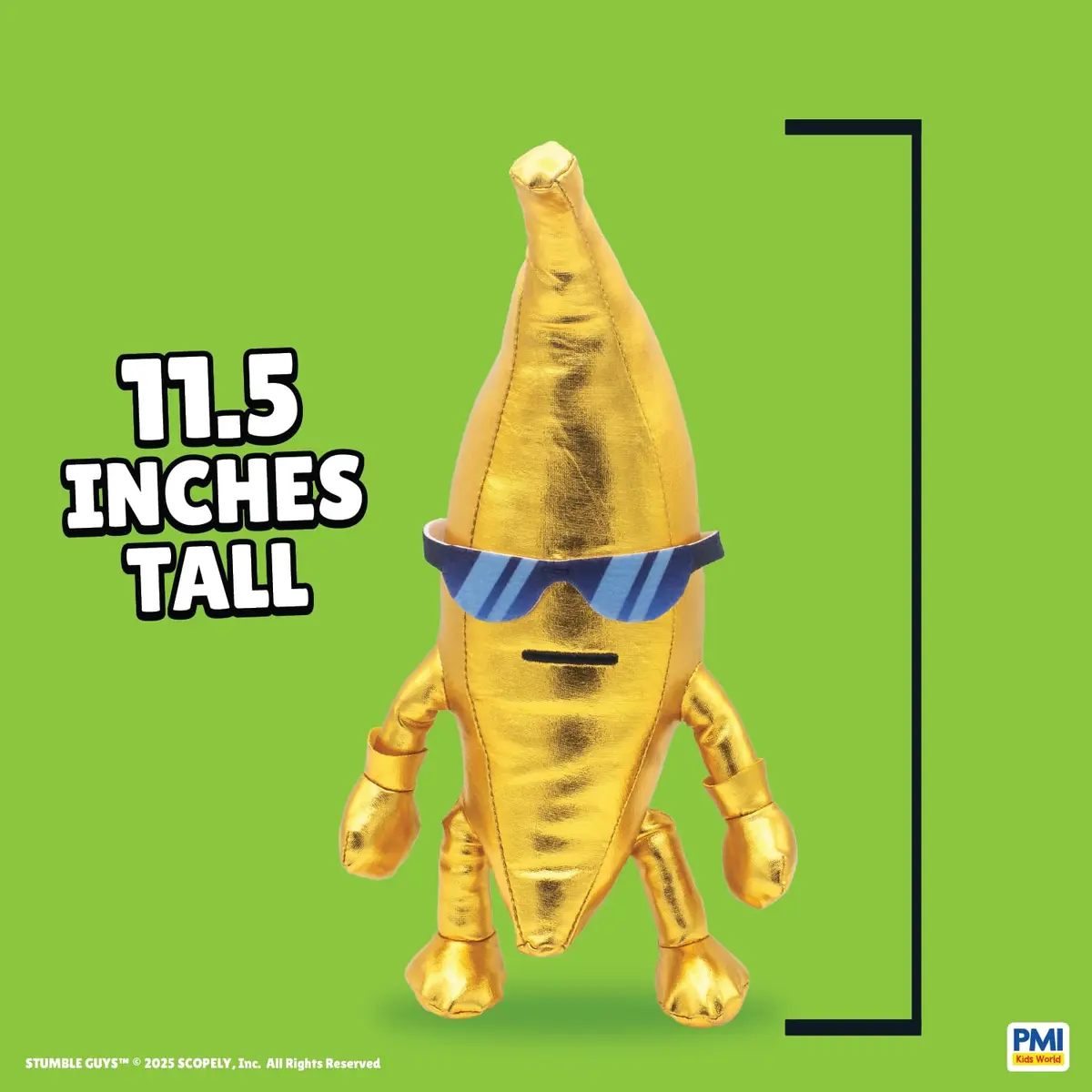 P.M.I. Stumble Guys Series 3-12” Huggable Plush Golden Banana | Official Toy for Kids & Collectors - view 4