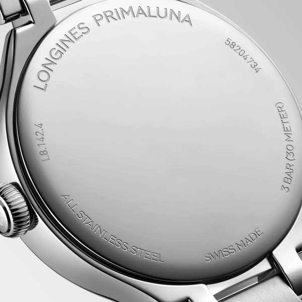 Longines PrimaLuna 30mm Quartz Watch | Elegant Femininity in Silver (30mm) - view 4