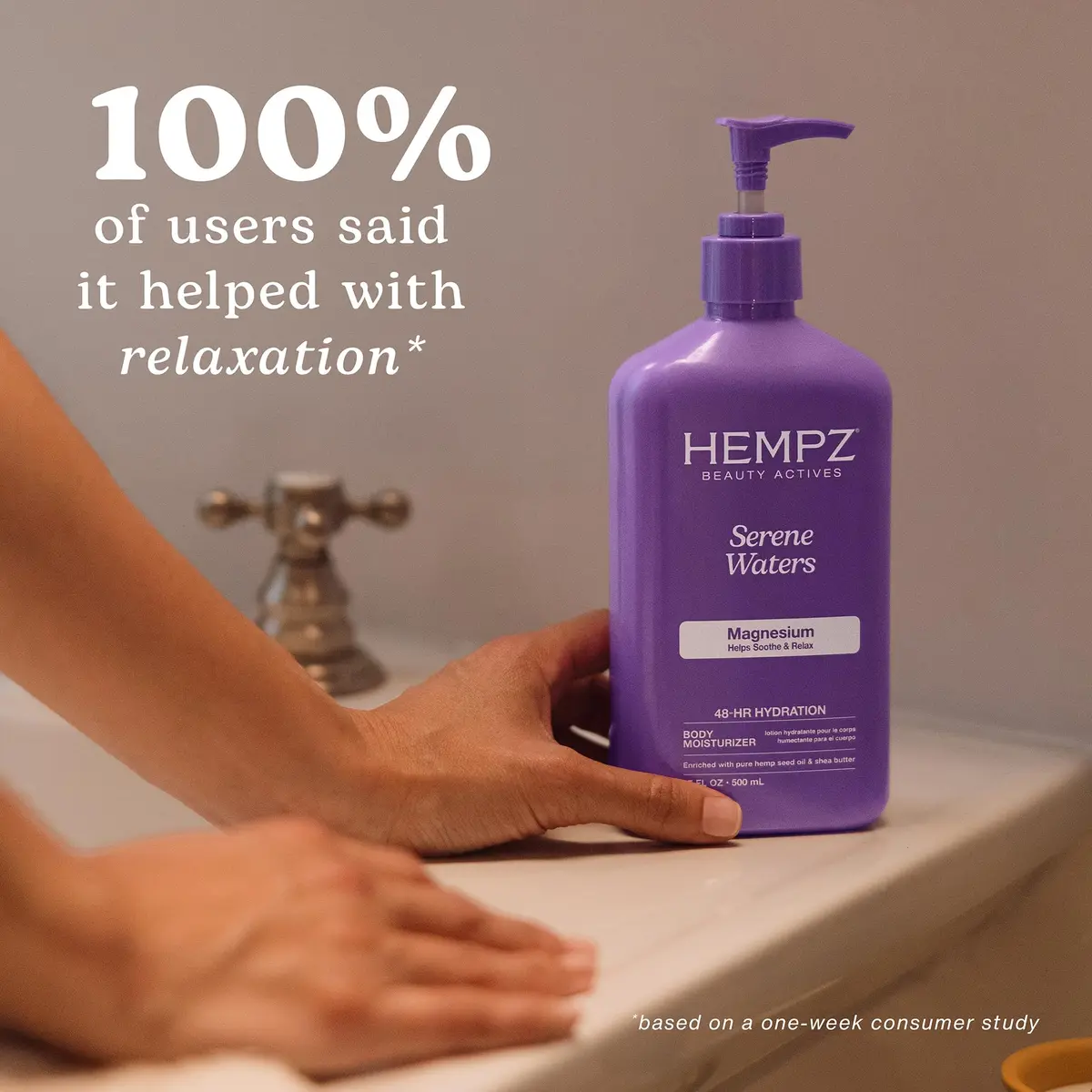 Hempz Magnesium Moisturizing Body Lotion - 17 Fl Oz | Supports Relaxation & Deep Hydration - view 4