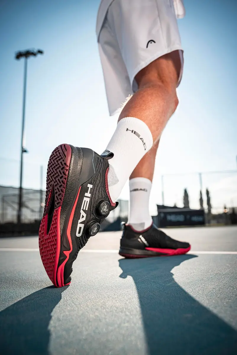 HEAD Men's Endure Pro BOA Tennis Shoe, Black/Red, 7.5 | Speed, Durability & Stability - view 6
