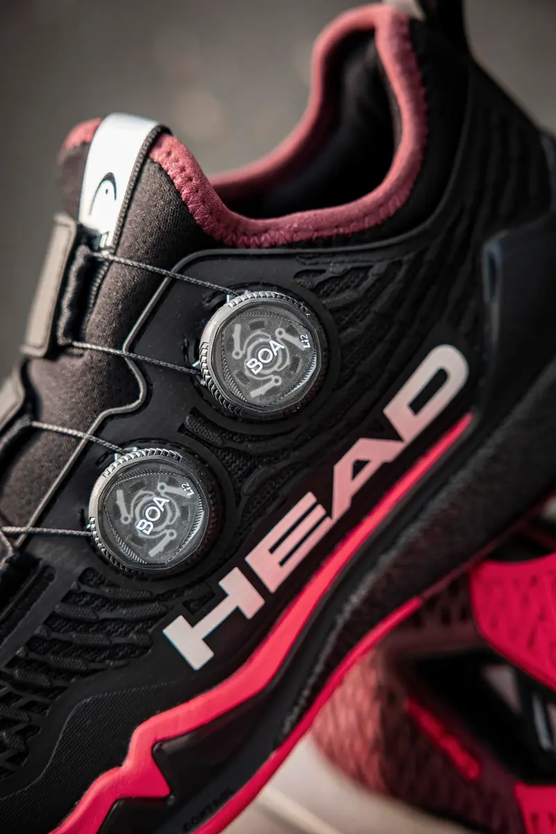 HEAD Men's Endure Pro BOA Tennis Shoe, Black/Red, 7.5 | Speed, Durability & Stability - view 2