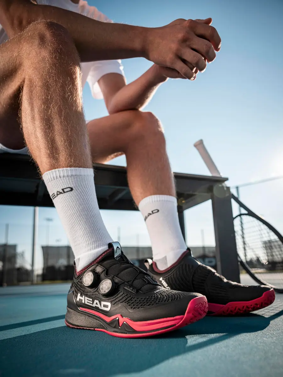 HEAD Men's Endure Pro BOA Tennis Shoe, Black/Red, 7.5 | Speed, Durability & Stability - view 5