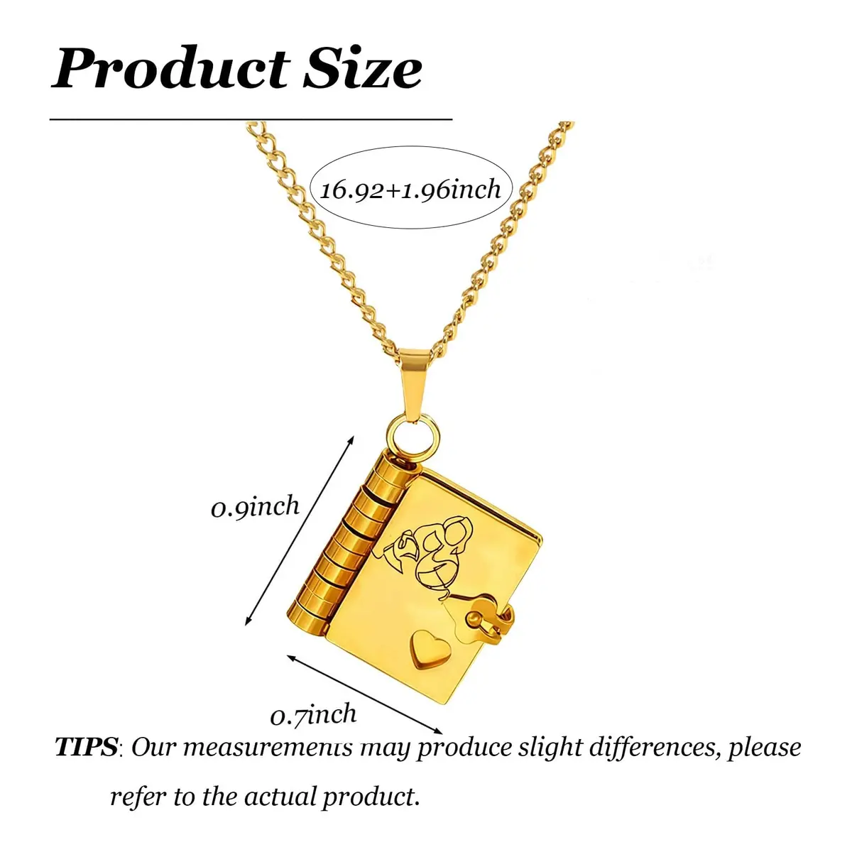 Roe Dolph Book Necklace Gift Moon Star Pendant Necklace for Women | Grandma Keepsake - view 6