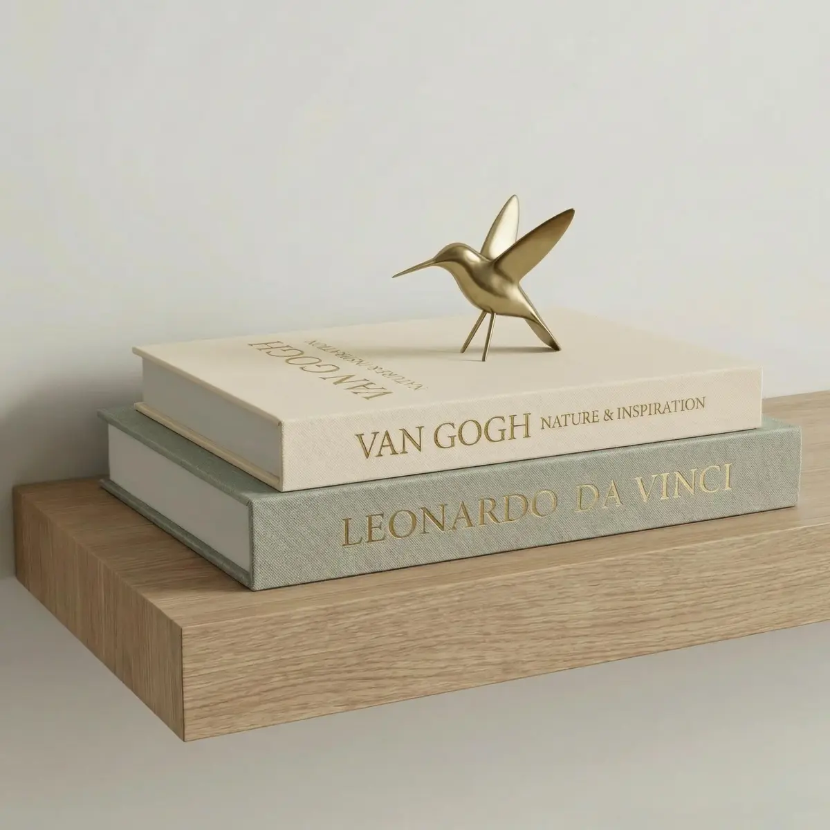 Inoostar Aesthetic Decorative Books Set of 2 Linen Boxes 20.8 cm (8.2 in) | Enhance Your Coffee Table, Bookshelf or Mantle Decor - main product image