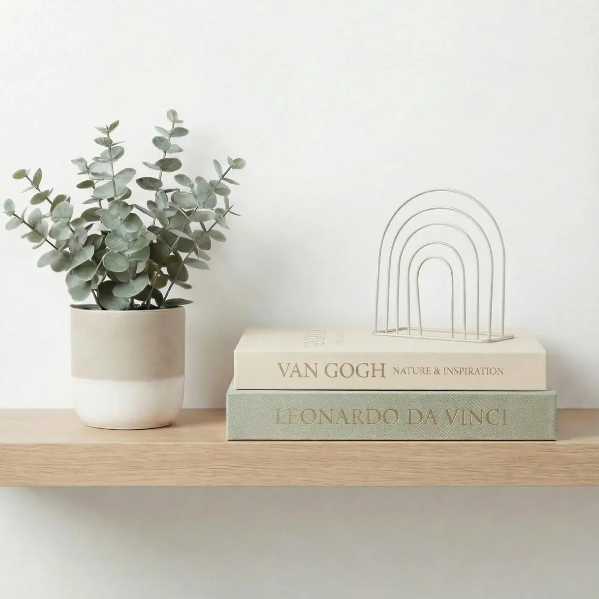 Inoostar Aesthetic Decorative Books Set of 2 Linen Boxes 20.8 cm (8.2 in) | Enhance Your Coffee Table, Bookshelf or Mantle Decor - view 3