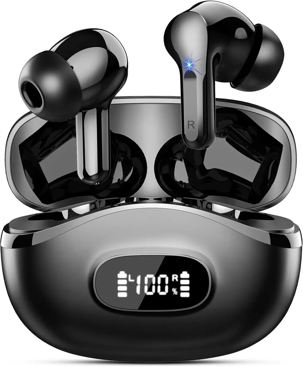 AOSRAU I63 Wireless Earbuds Bluetooth 5.4 HiFi Stereo 14.2mm Drivers 48H Playtime | Noise Cancelling - main product image