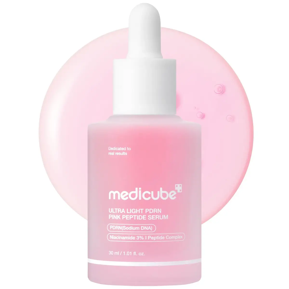 medicube PDRN Pink Peptide Serum with Salmon DNA 30ml (1.01 fl. Oz) | Hydrating & Glow-Enhancing - main product image