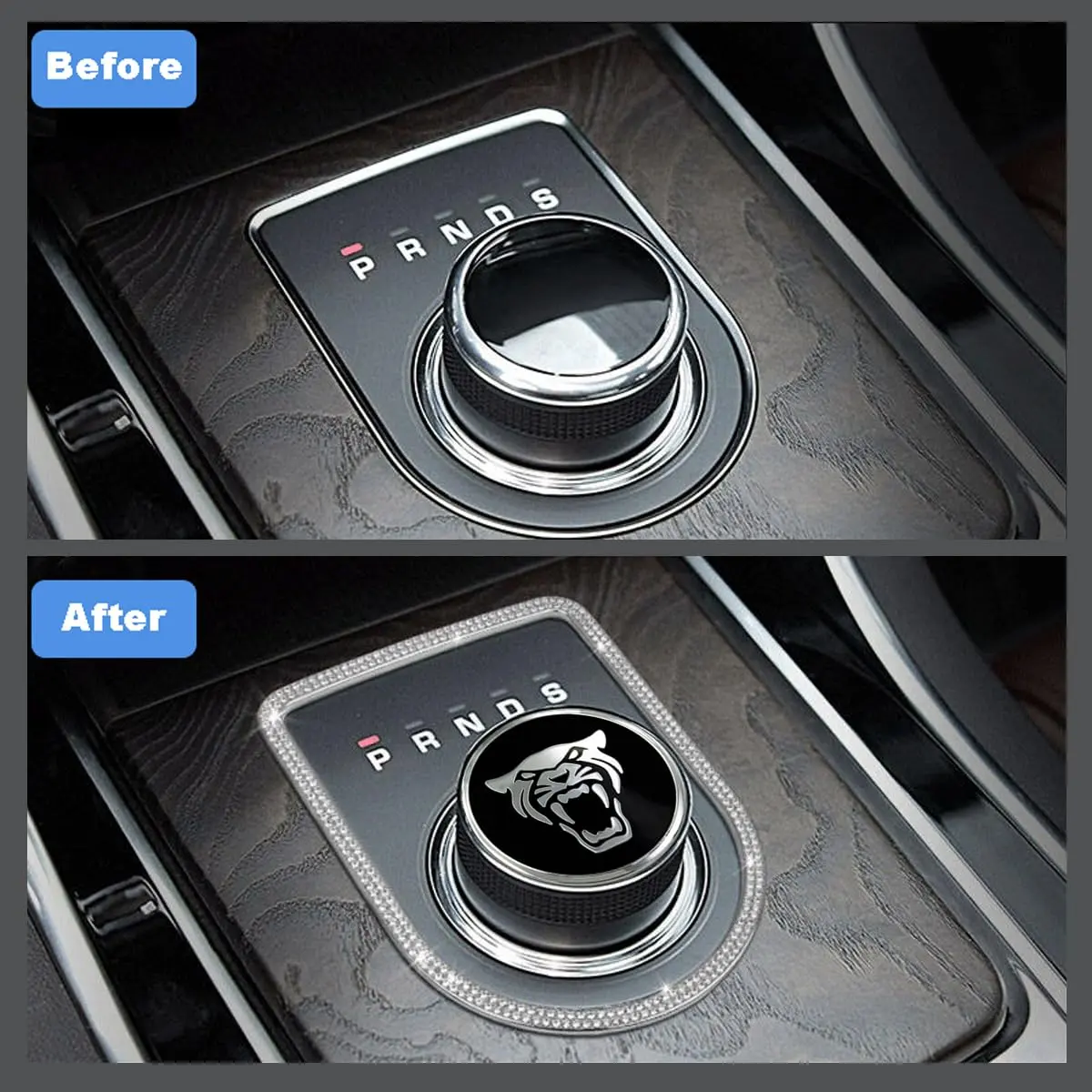 MAXDOOL Gear Shift Knob Cover for Jaguar | Universal Fit, Easy Install, Premium Material - view 4