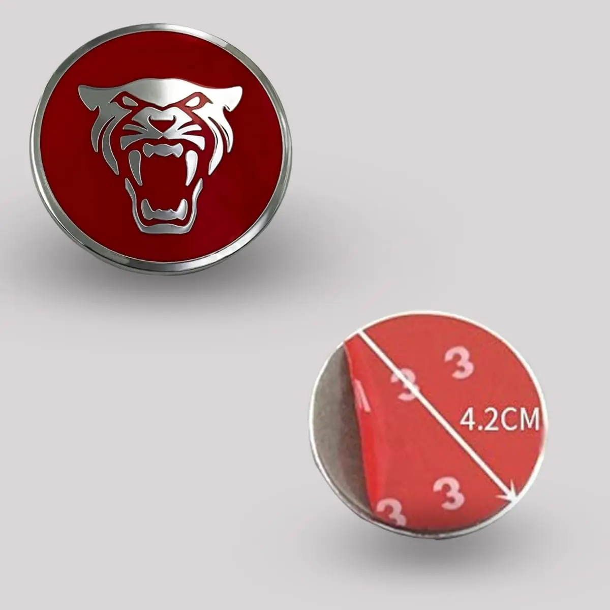 MAXDOOL Gear Shift Knob Cover for Jaguar XF XE XJ F-Pace - Style B Red | Interior Trim Accessory - view 2