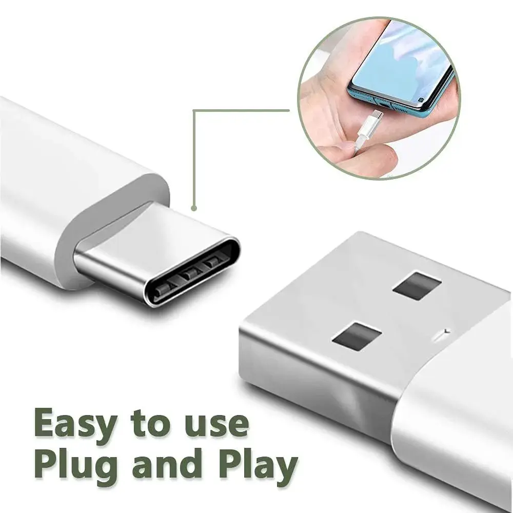DESOFICON Apple MFi Certified 3ft USB A to USB C Cable (3-Pack, White) | 480Mbps Data Transfer - view 8
