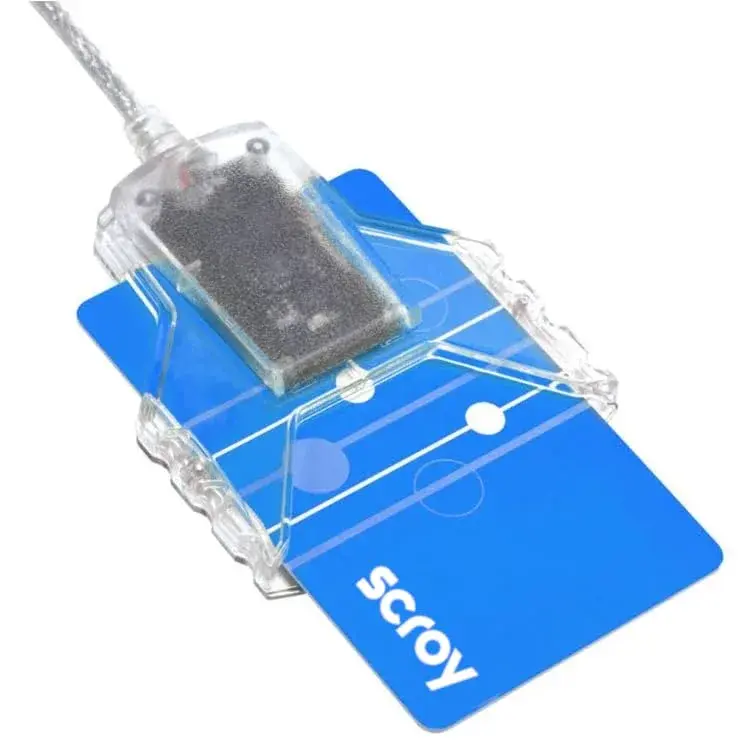 SCROY IDBridge CT30-C USB-C Smart Card Reader | CAC, PIV, FIPS 201 Compliant | 51g Transparent - view 2