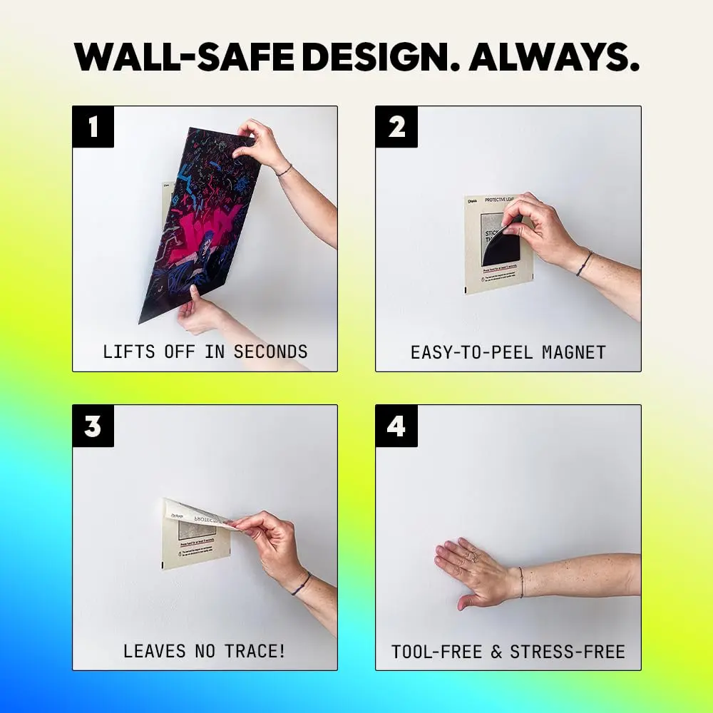 Displate Magnetic Wall Mount Kit for Hanging Pictures | Damage-Free Metal Poster Mounting Solution - view 5
