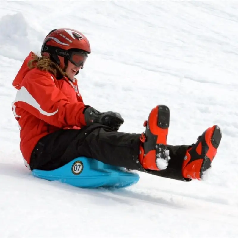 Zipfy Freestyle Mini Luge Snow Sled | Made in USA | Lightweight, Steerable Sit-Down Racer for All Ages - view 9