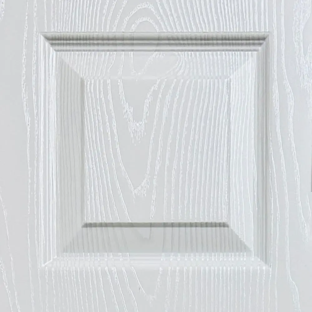 calhome 36 in. x 82 in. 6 Panel Hollow Core White Oak Finished PVC Interior Door Slab | Modern European Style - view 3